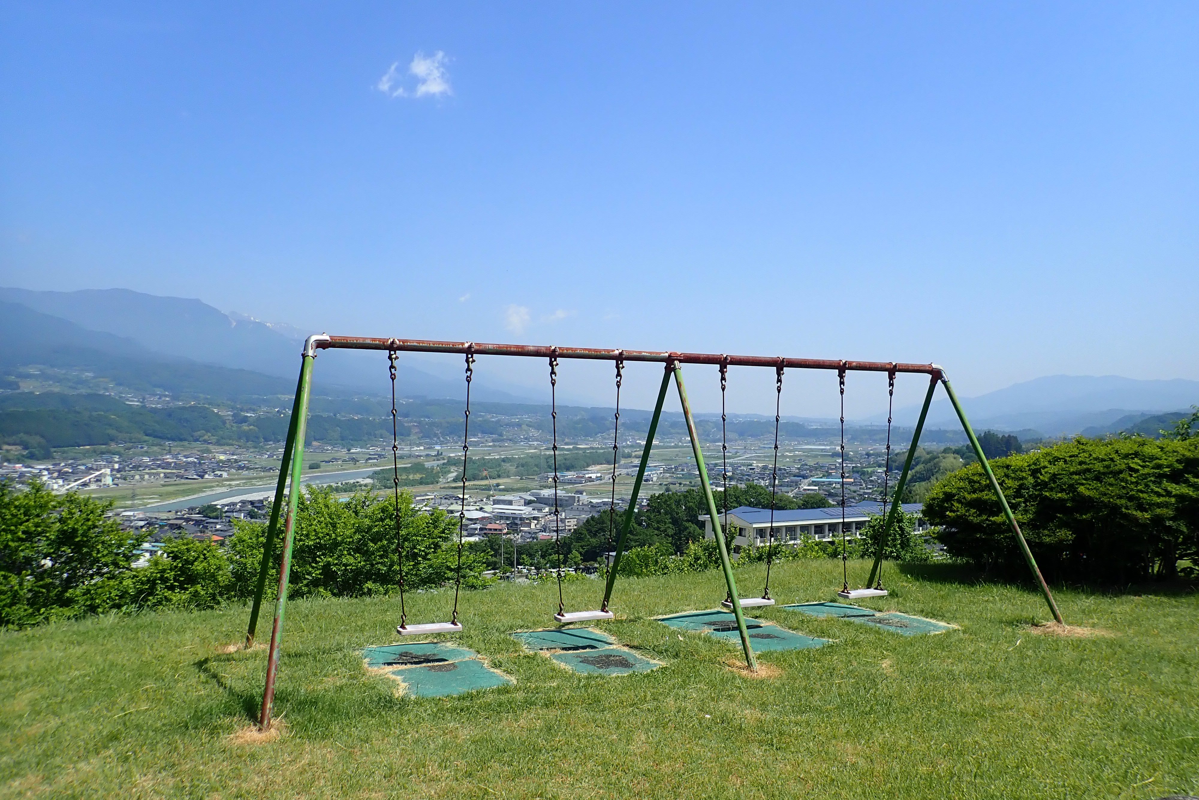 かきっ子公園 林公園 展望台に乗って眺める景観はまた絶景です とよおか旅時間